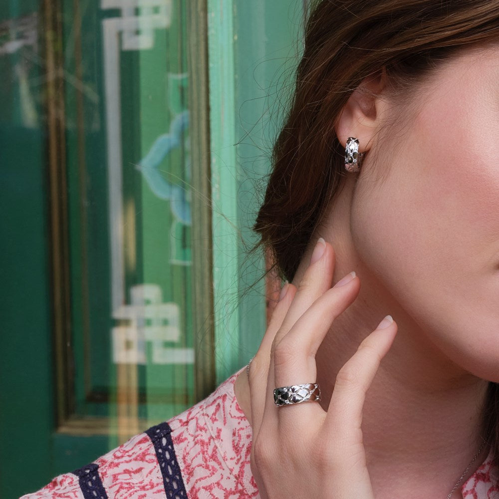 Rhd. Silver ring OLISENOR