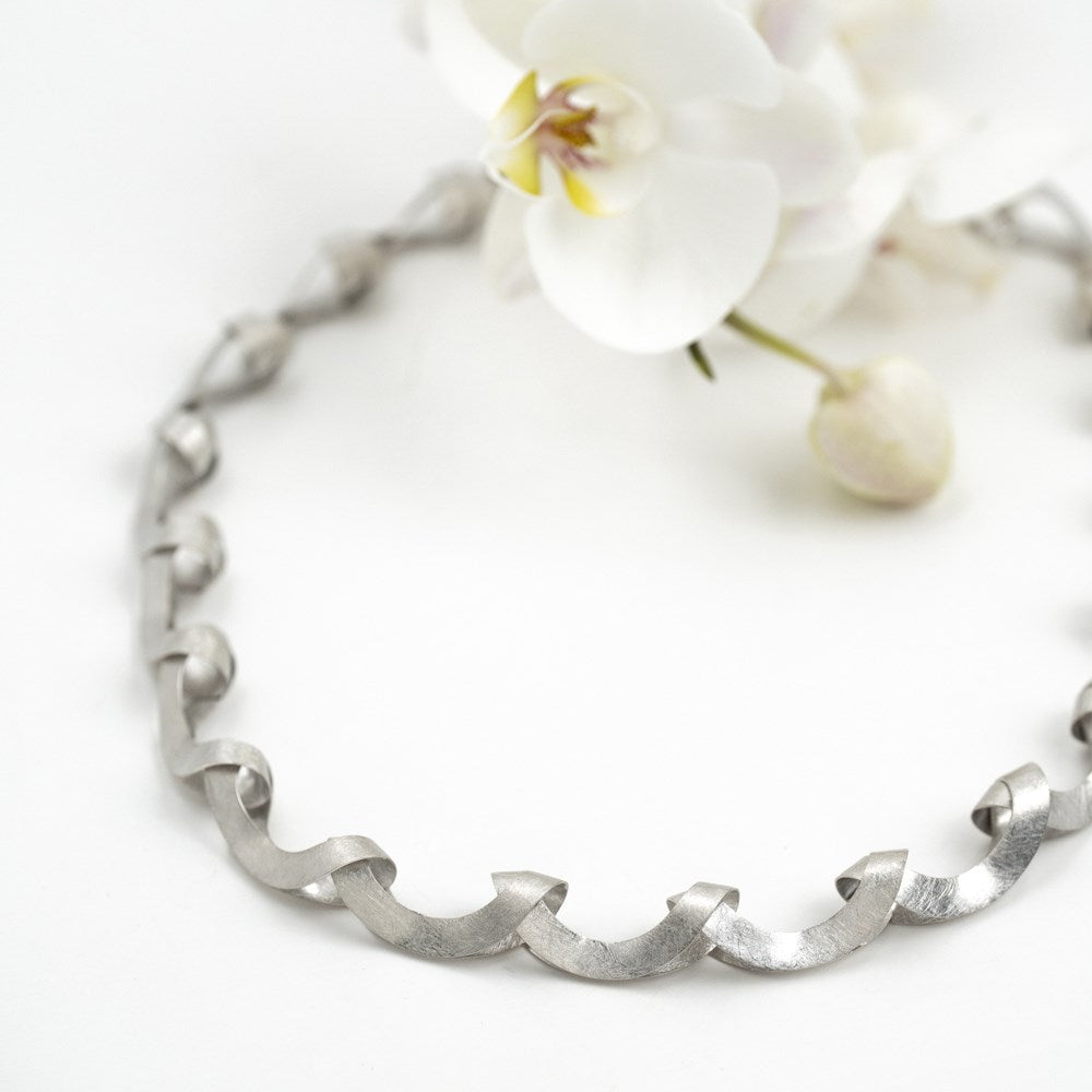 925/- Kette gebürstet, 45cm + 3cm