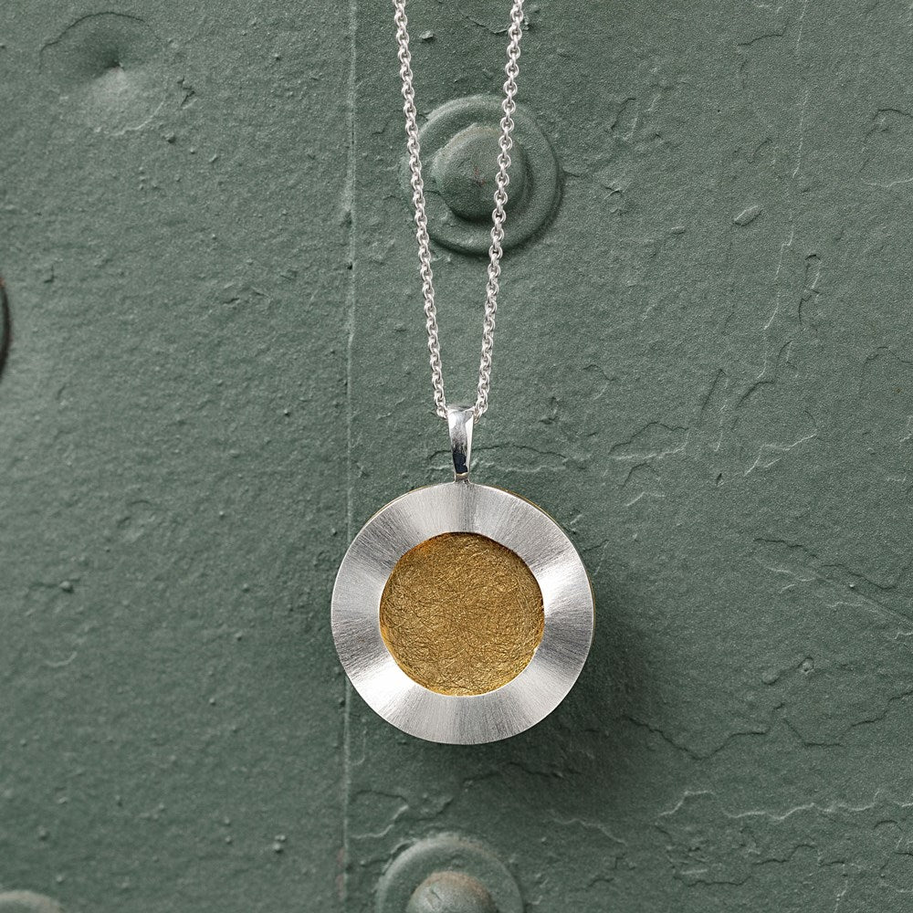 925/- vedhæng, delvis fg., mat