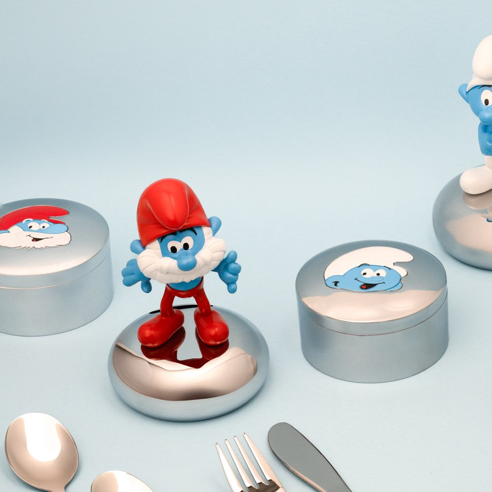 Forkromet smykkeskrin - Gammel Smølf