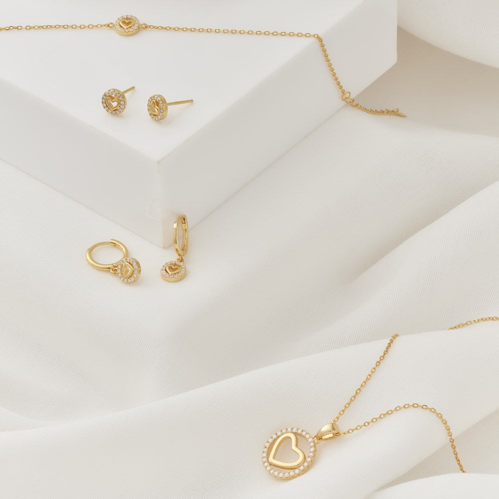 Silver ear studs NILLANOR