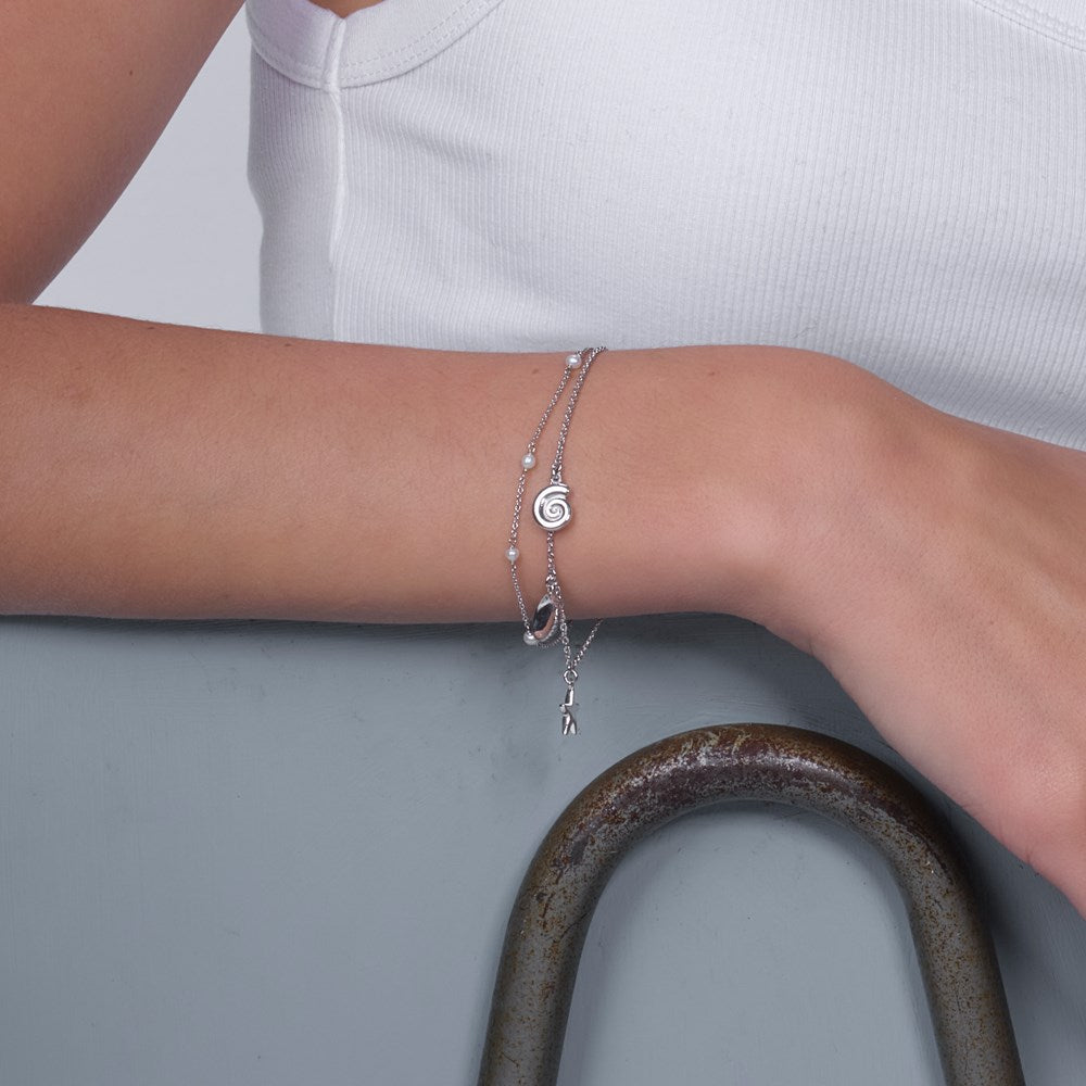 Silver bracelet PEARL52