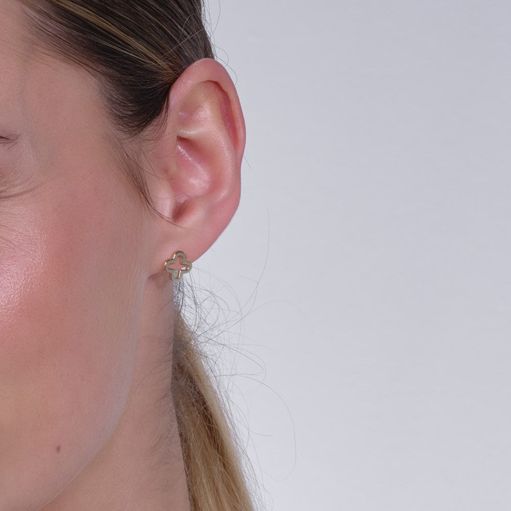 Silver earrings large HARMONY52