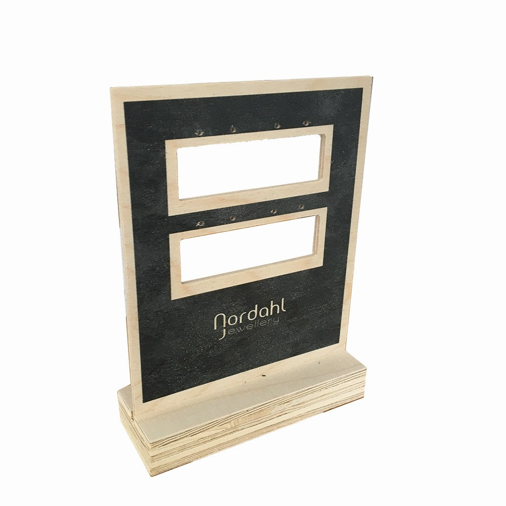 Nordahl jewellery wood earring display 112x135 mm