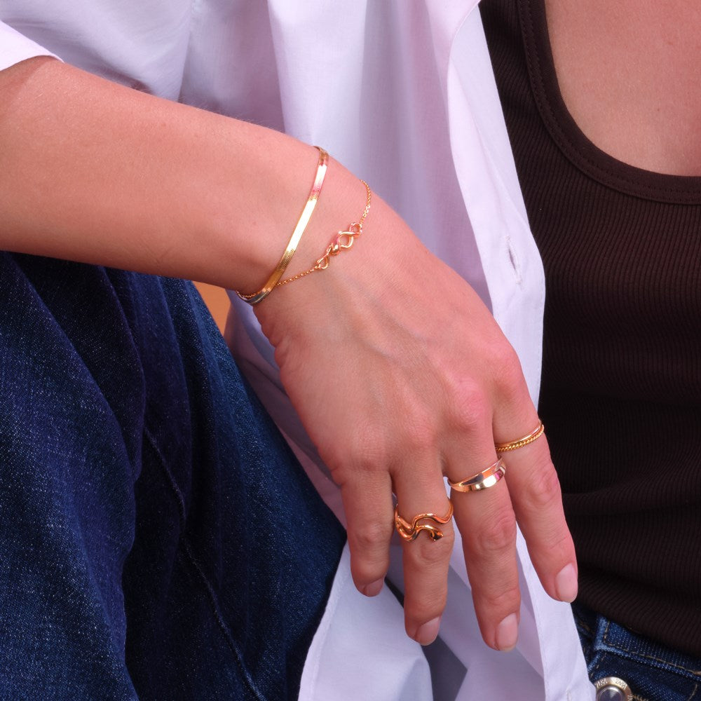 Silver bracelet SNAKE52