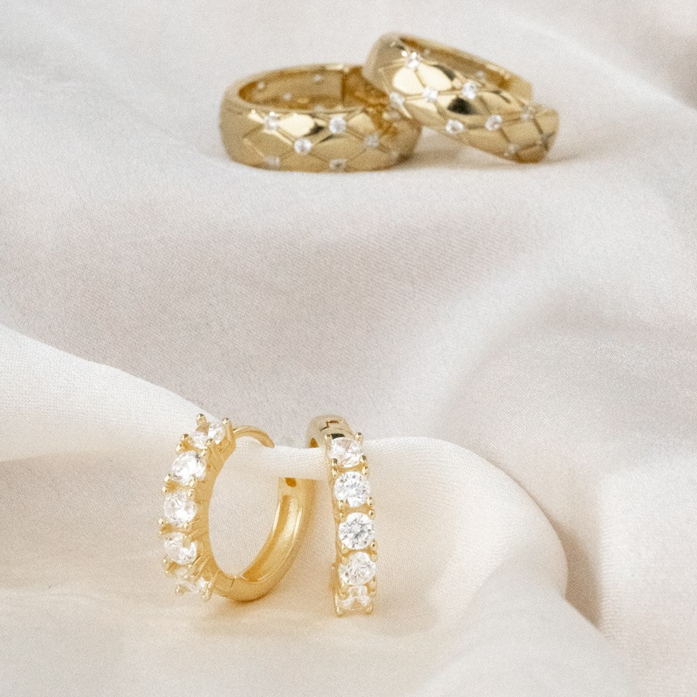 Silver creoles 15mm OBINOR