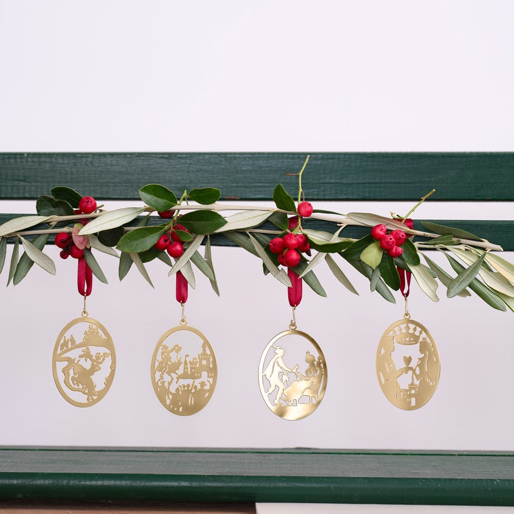 4 pcs. Miniature - Clumsy Hans - 18k gold plated