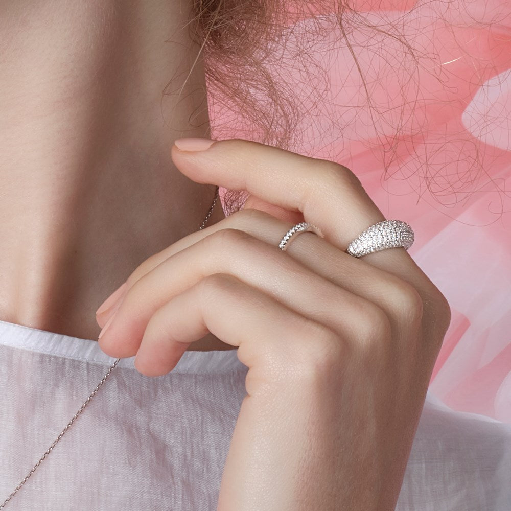 Rhd. Silver ring PAULANOR