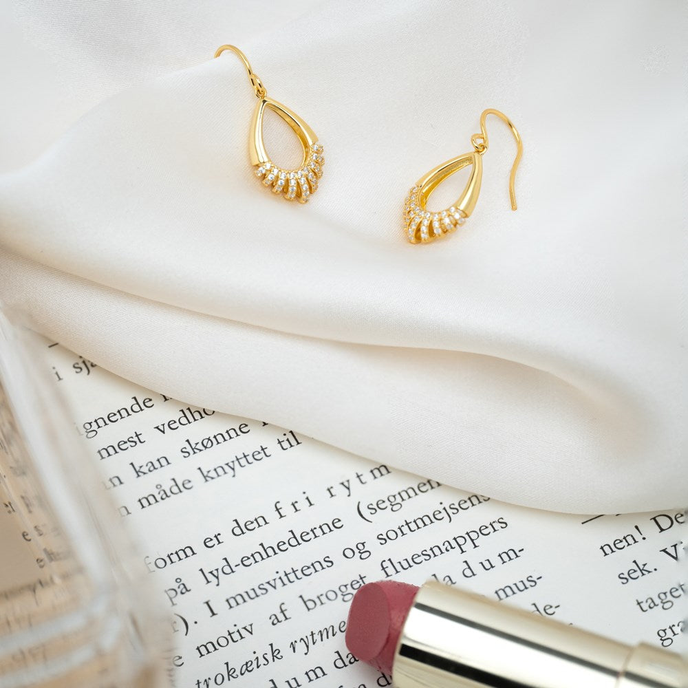 Silver earrings PIPERNOR - Gold plated
