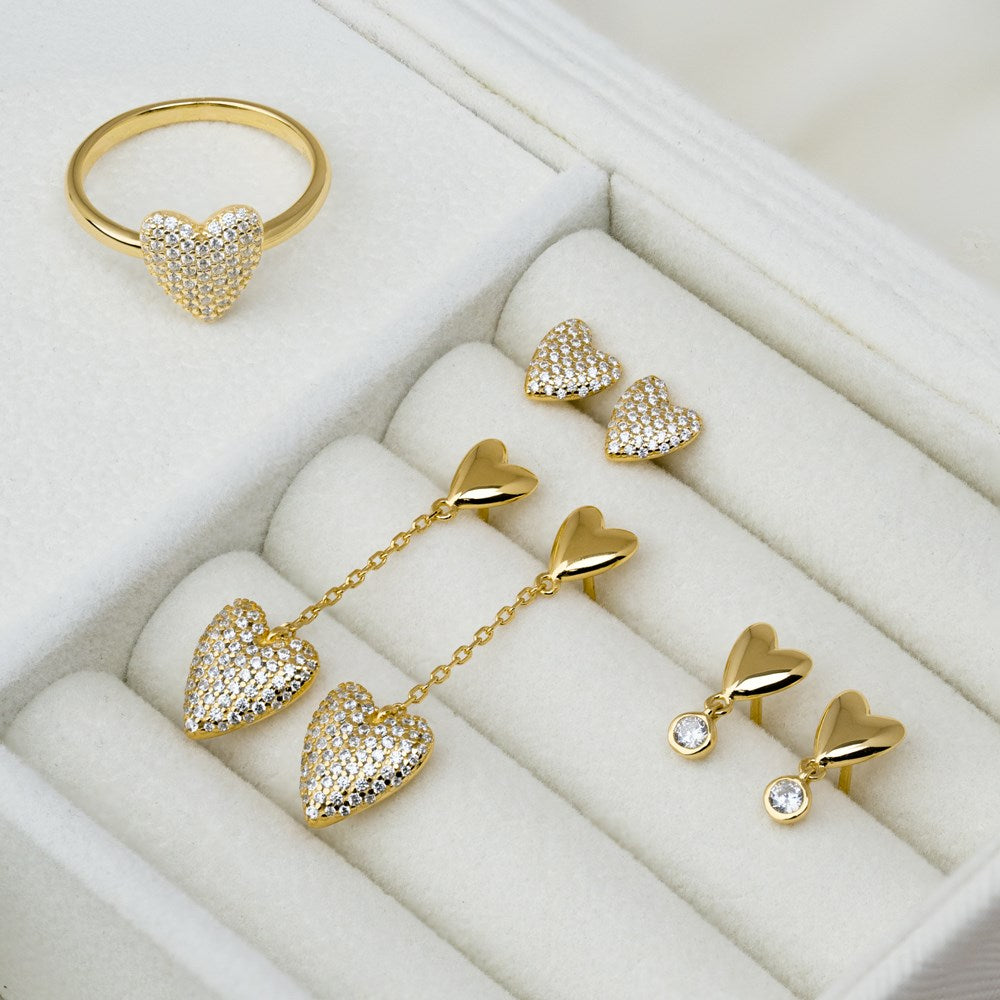 Silver ear studs RISANOR