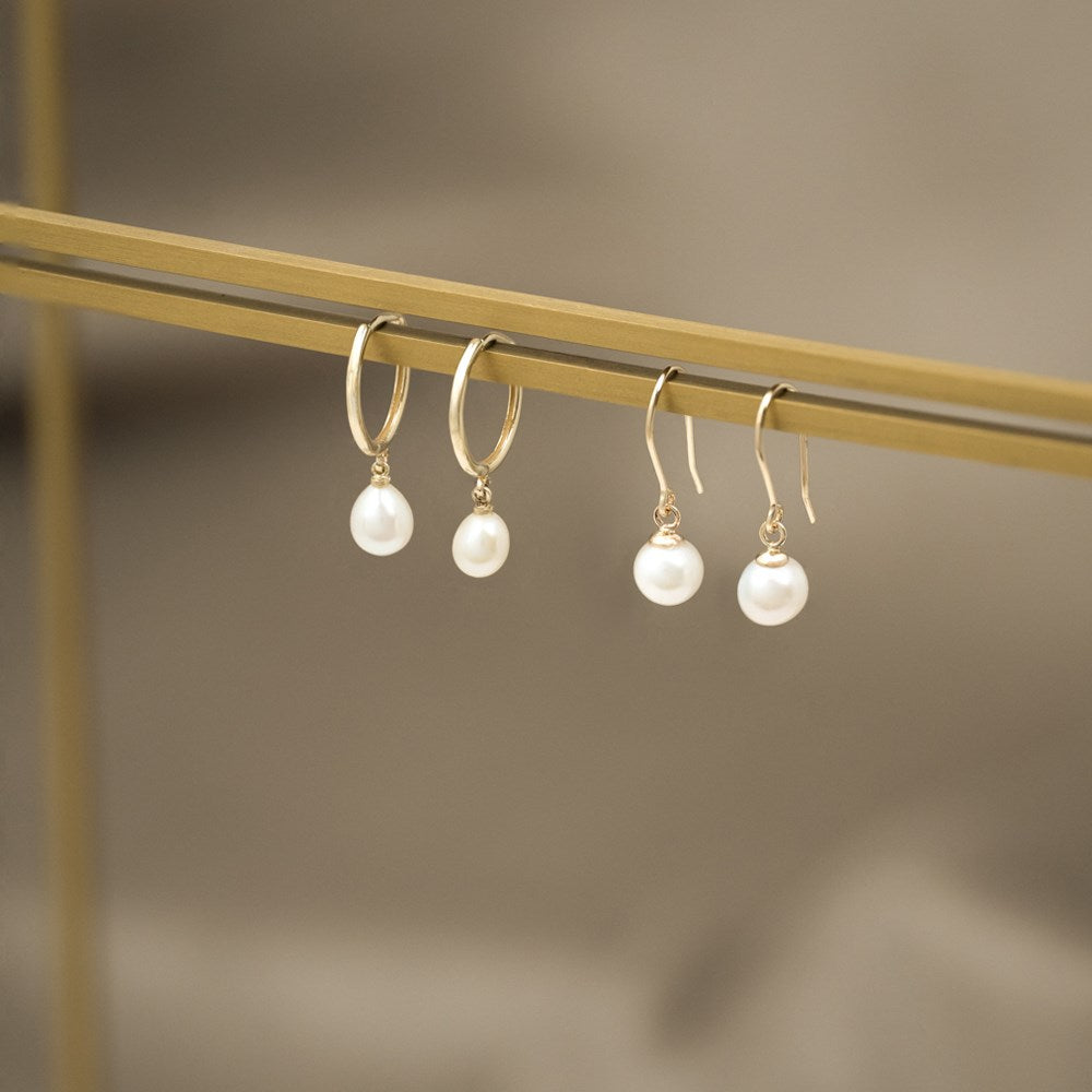 8kt. guldcreoler m/fvkp.