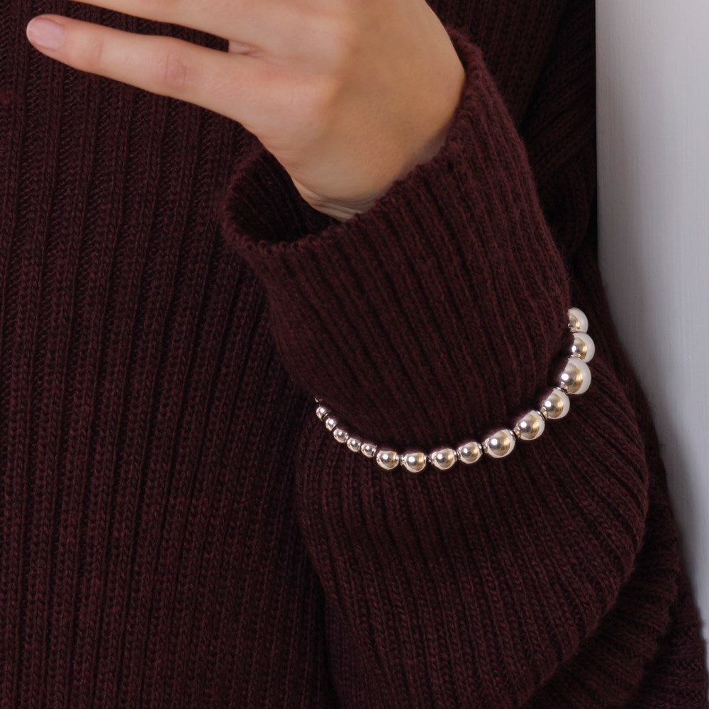 Rhod. Silber Armband