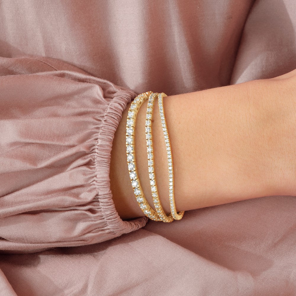 14ct. gold tennis bracelet 1.54ct W/SI