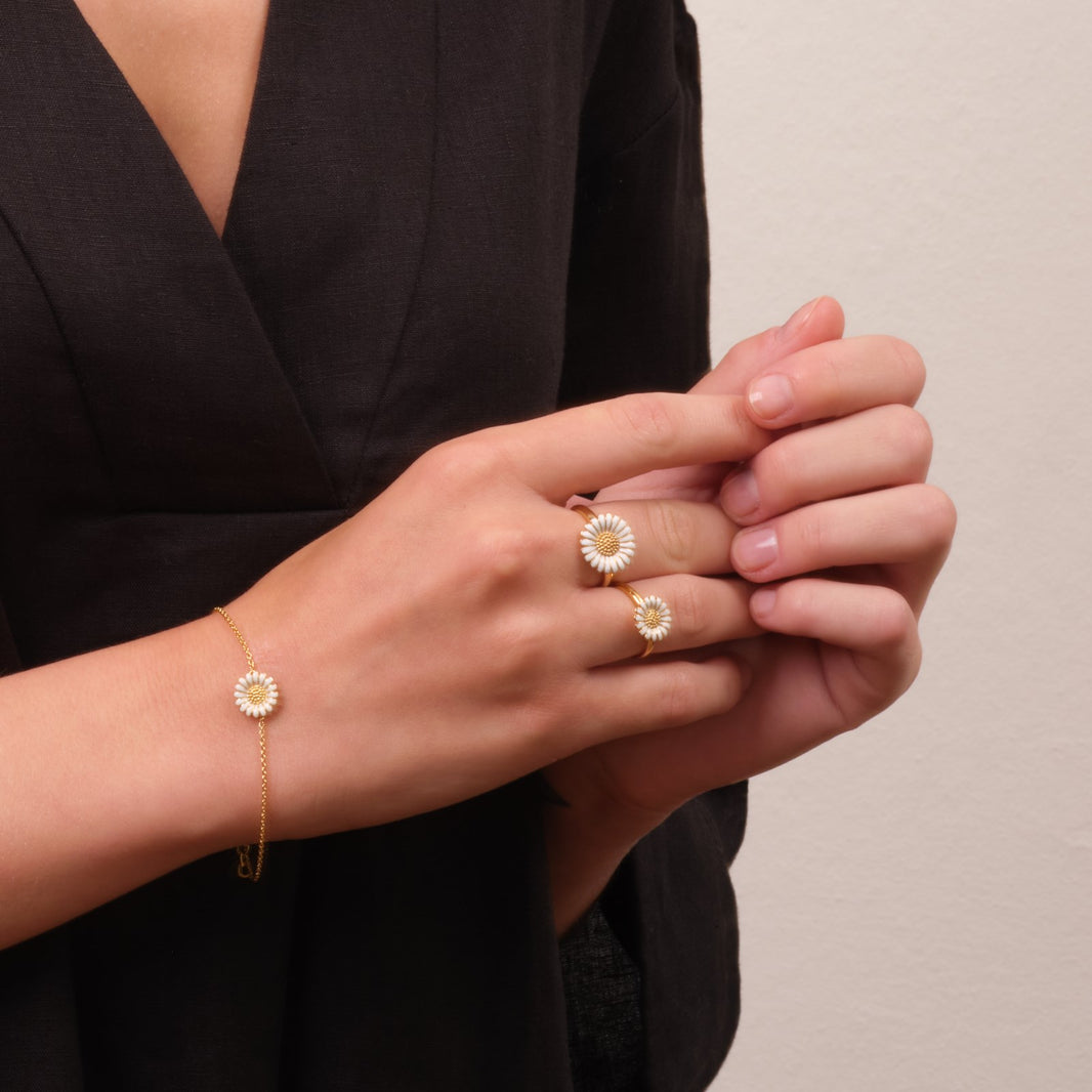 Rod. silver ring Daisy 15mm