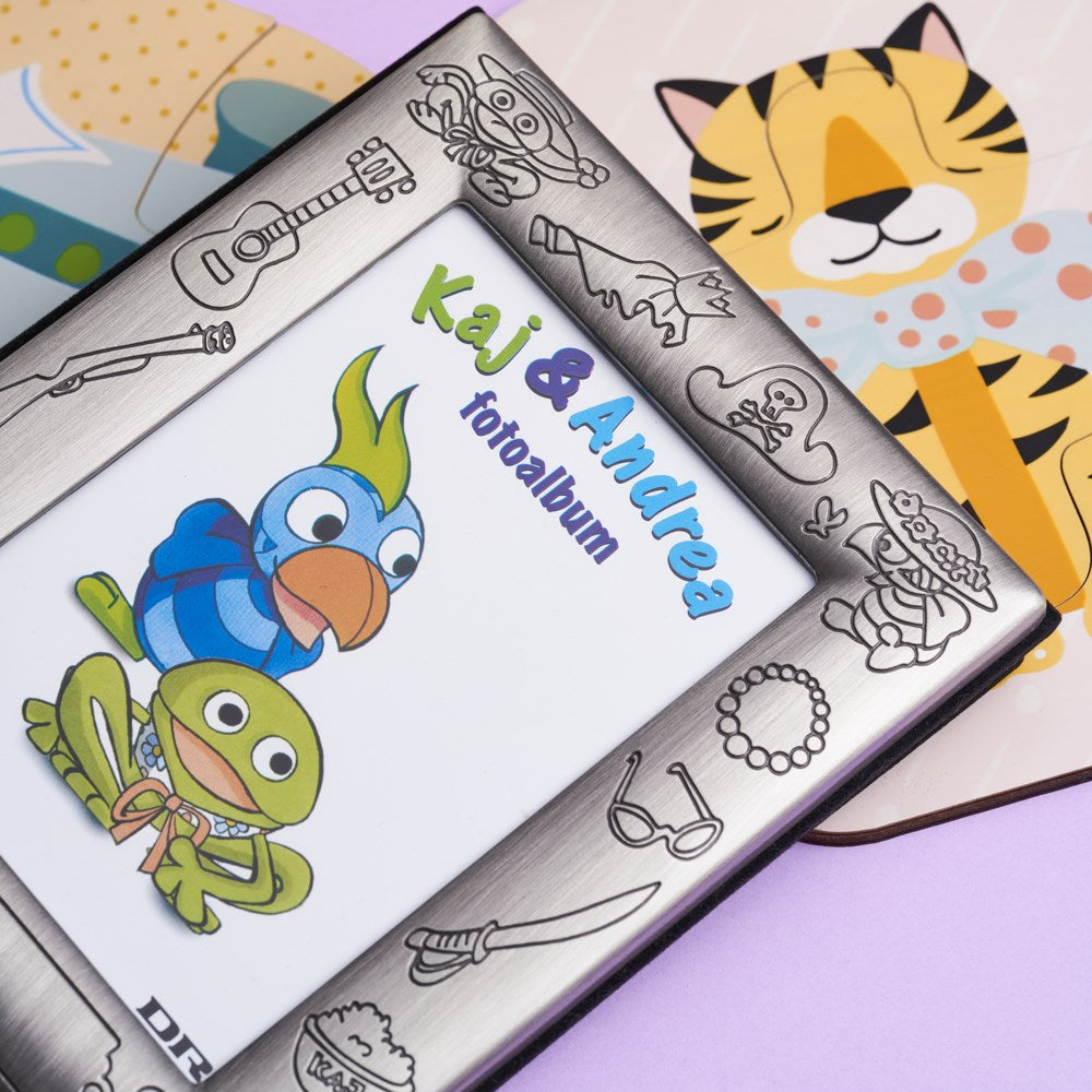 Photo album, Kaj & Andrea - Pewter plated