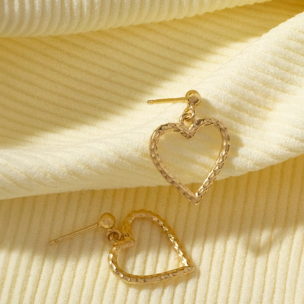 Silver earrings heart SUPERHERO52